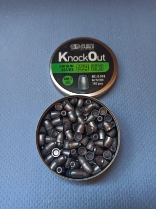 Balines KnockOut 6.35mm Cal 25 (150 uds).