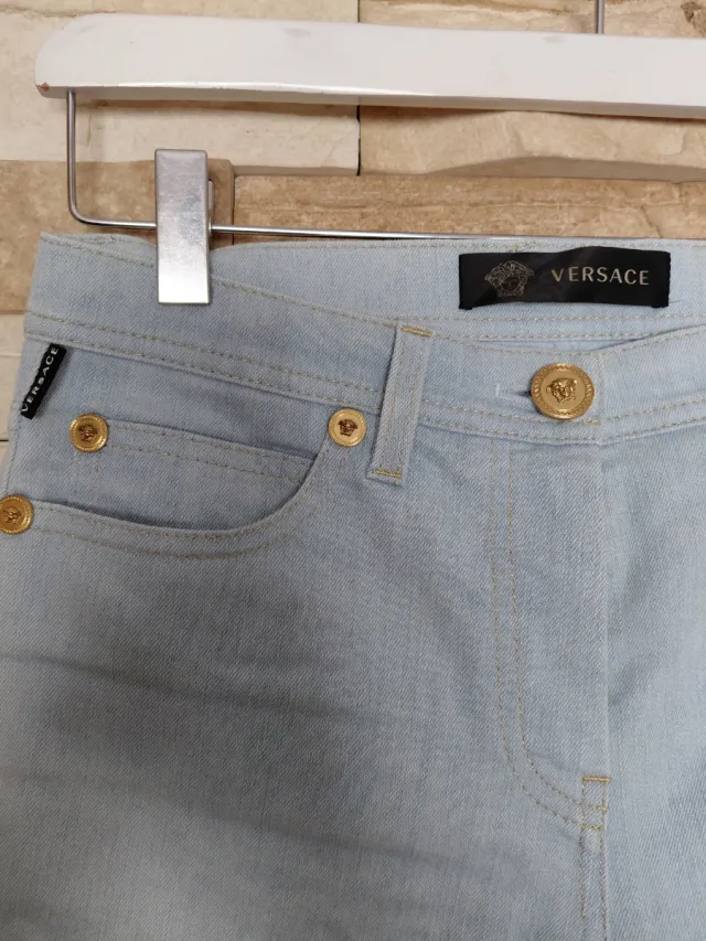 Pantalón Vaquero Versace Azul Claro