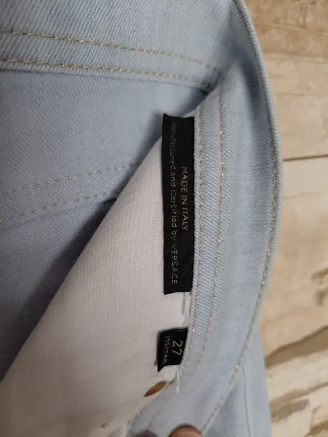 Pantalón Vaquero Versace Azul Claro