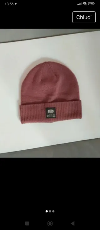 Berretto invernale bebè Zara rosa6/12 mesi circa