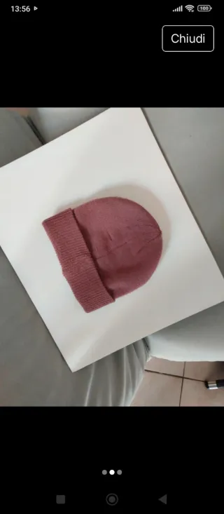 Berretto invernale bebè Zara rosa6/12 mesi circa