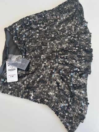 Falda Zara lentejuelas M