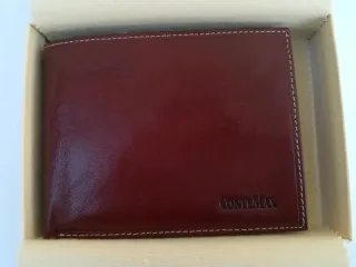 Portafoglio ConteMax Dallas Vera Pelle Marrone/Ros