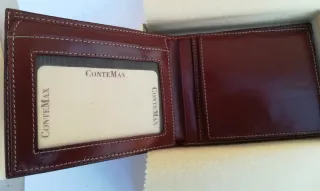 Portafoglio ConteMax Dallas Vera Pelle Marrone/Ros