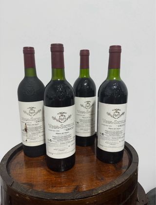 4 Bottiglie Vuote Vega-Sicilia Único