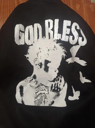 Chaqueta Negra Hombre GOD BLESS