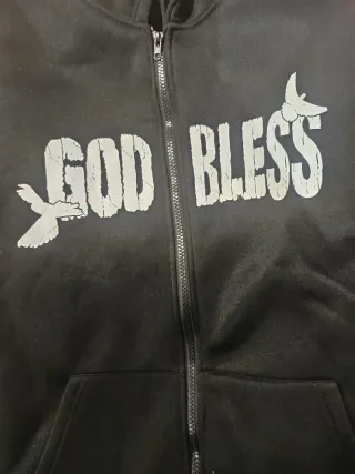 Chaqueta Negra Hombre GOD BLESS