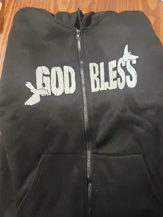 Chaqueta Negra Hombre GOD BLESS