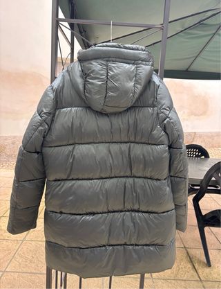 Piumino lungo verde donna taglia XL