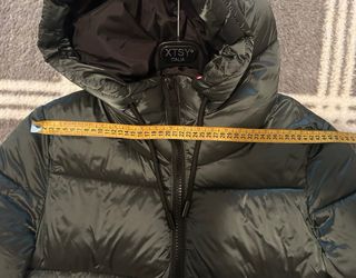 Piumino lungo verde donna taglia XL