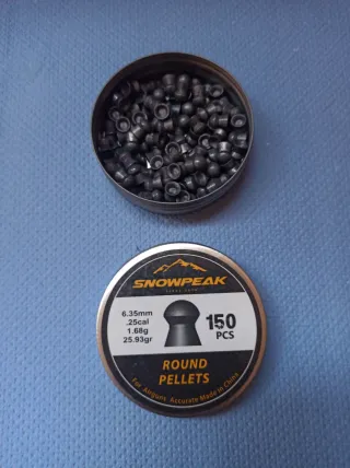 Balines Snowpeak .25cal 1.68g 150 uds