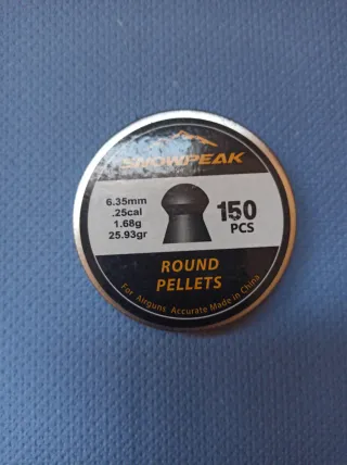 Balines Snowpeak .25cal 1.68g 150 uds