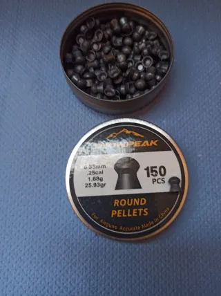 Balines Snowpeak .25cal 1.68g 150 uds