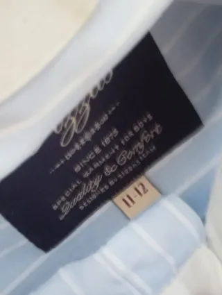 Camisa de vestir a rayas para niño