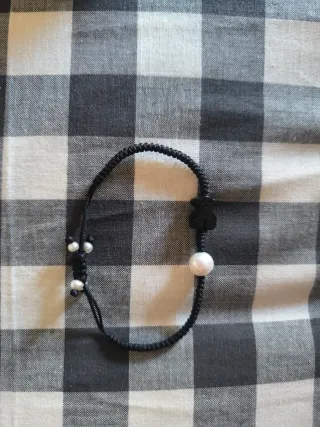 Pulsera Tous Tibet Negra y Perla