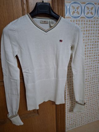 Polo Ralph Lauren Mujer T.XS Crema SEMINUEVO