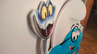 Muñecos cartón Zootrópolis y Pitufos