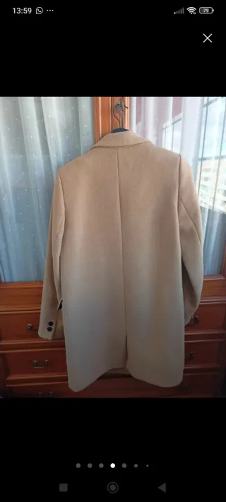 Abrigo Camel Zara Talla M