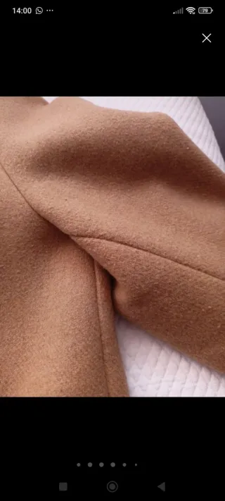 Abrigo Camel Zara Talla M