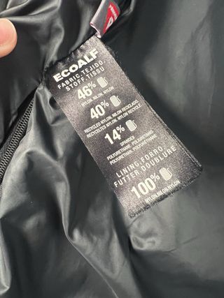 Abrigo Ecoalf mujer negro