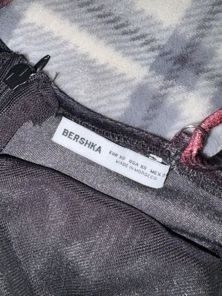 Vestido Bershka Negro y Rojo