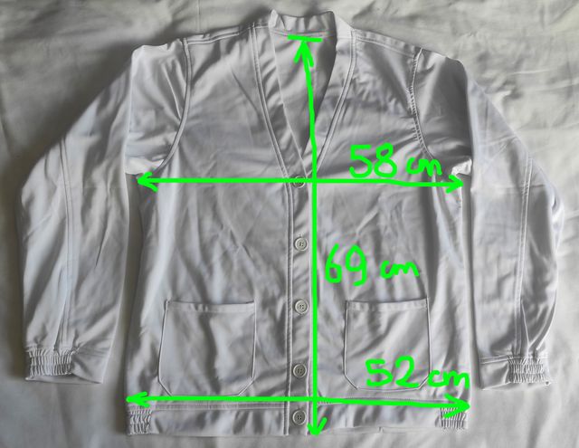 Conjunto deportivo blanco chaqueta y pantalón