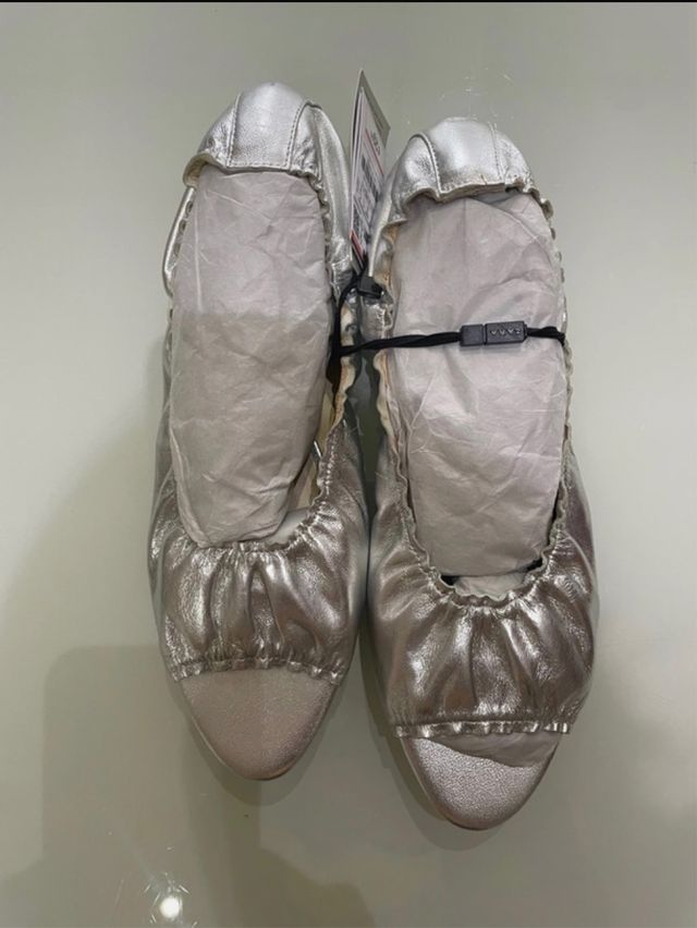 Bailarinas Zara plateadas