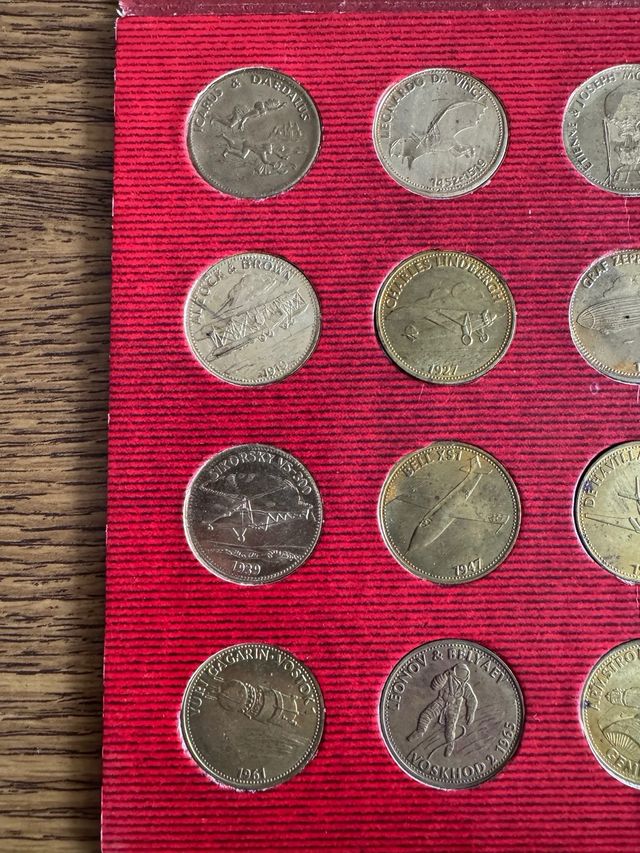 20 Medaglie Storia Volo Pionieri