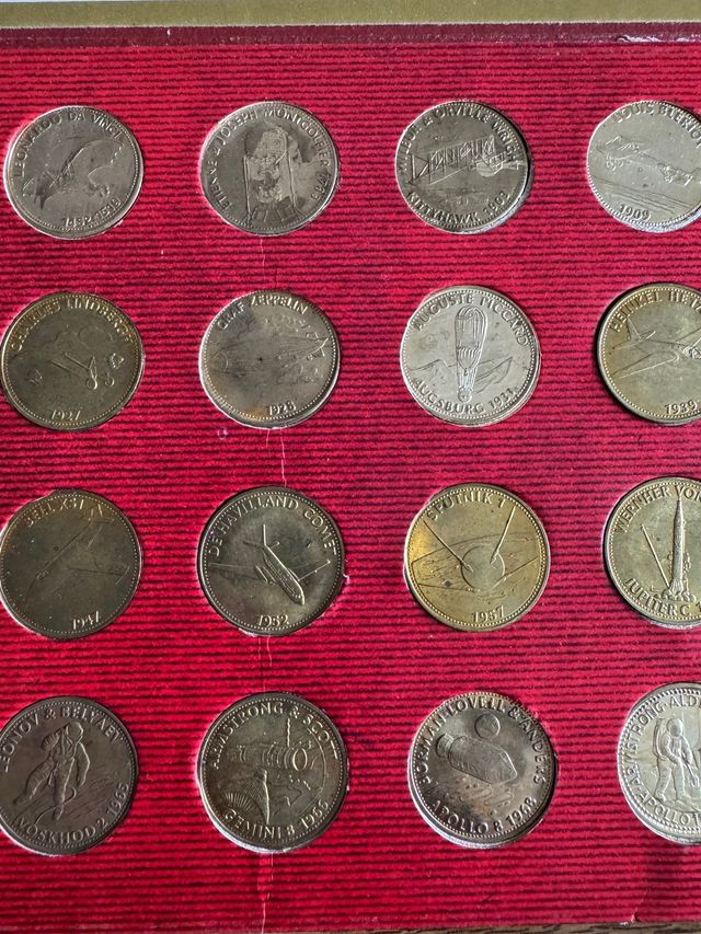 20 Medaglie Storia Volo Pionieri