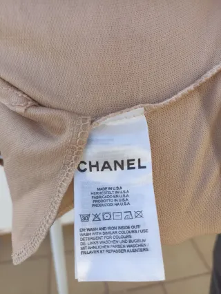 Vestido  estilo Sudadera Chanel Beige Talla Única