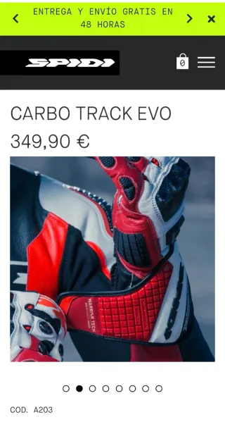 Guantes Spidi Carbo Trak Evo Moto
