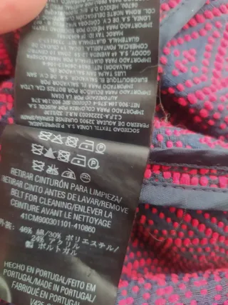 Vestido Carolina Herrera burdeos y zul oscuro