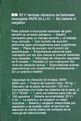 Parkside Vibrador Ventosa