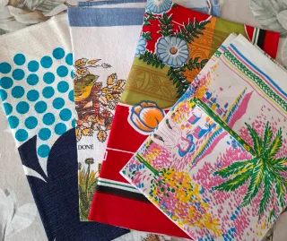 4 Asciughini Fantasia di cotone