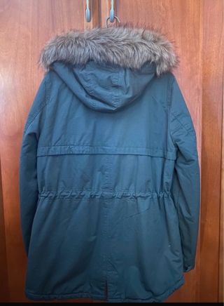 Parka H&M mujer verde militar