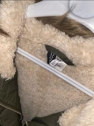 Parka H&M mujer verde militar