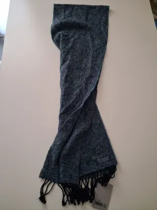 Sciarpa in pura lana azzurra marca Twins 62