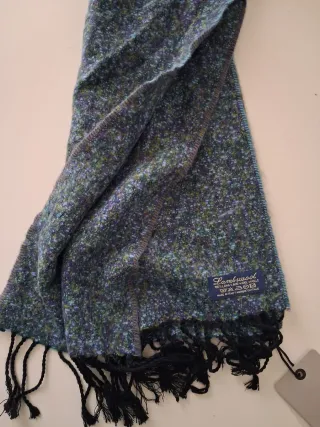 Sciarpa in pura lana azzurra marca Twins 62