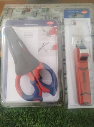 Pack Tijeras Knipex y Pelacables electricidad