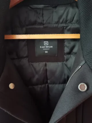Abrigo Easy Wear Negro Hombre Talla M