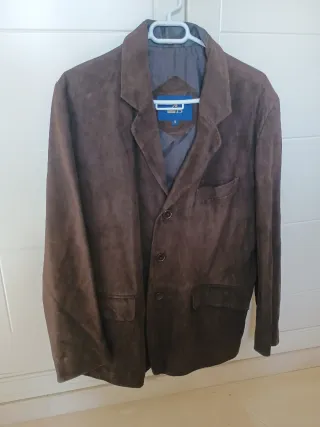 Chaqueta de piel marrón talla S