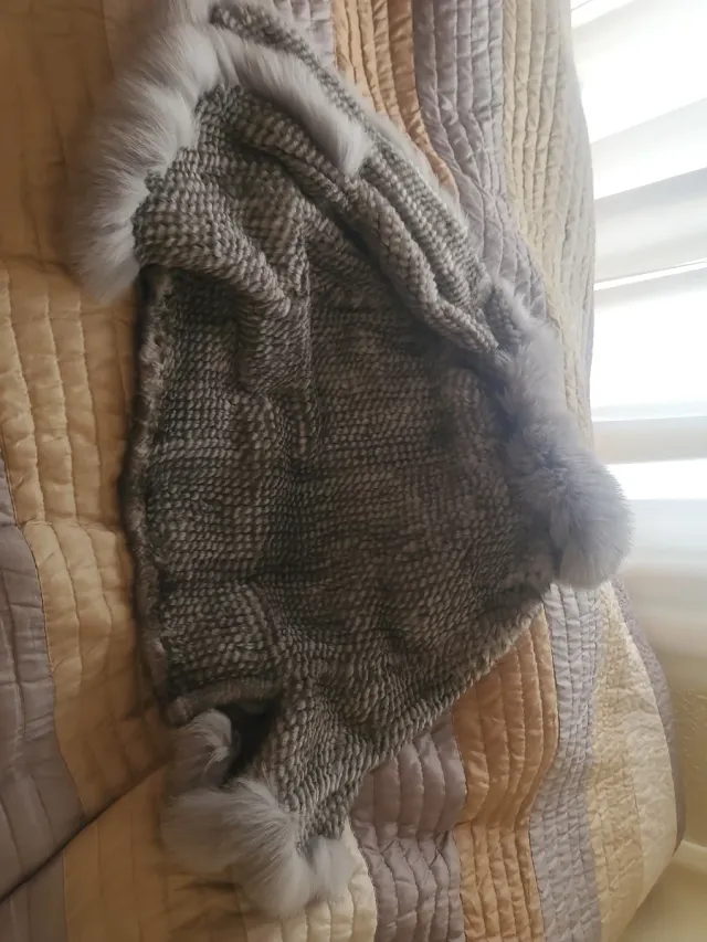 Capa de pelo vson con magas 3/4 natural