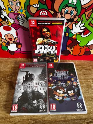 pack 3 videojuegos Nintendo switch acción