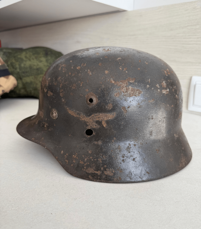 Casco Alemán M35 Luftwaffe Doble Calca