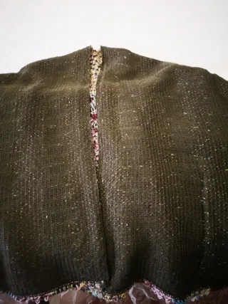 Poncho de Lana Multicolor Talla Única