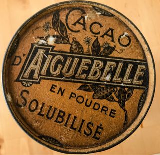 Scatola/barattolo/latta/scatola di latta in ottone/vintage