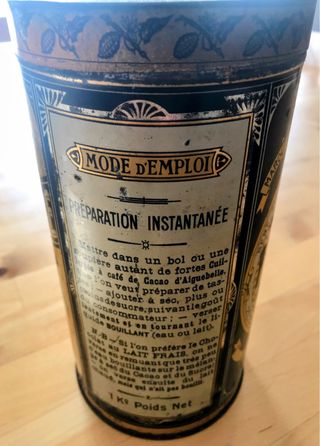 Scatola/barattolo/latta/scatola di latta in ottone/vintage