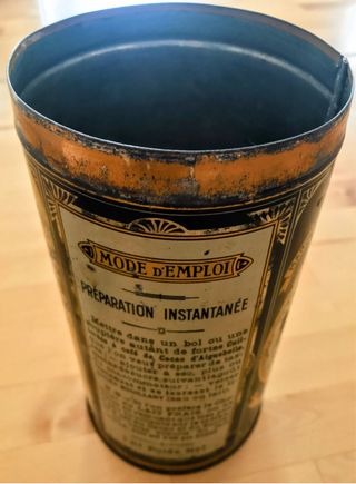 Scatola/barattolo/latta/scatola di latta in ottone/vintage