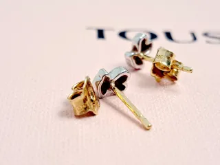 Pendientes Tous Puppies Oro Blanco Diamantes