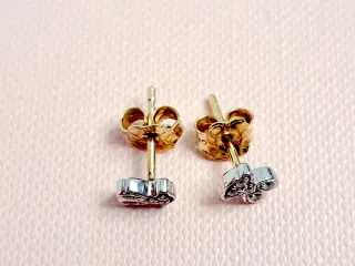 Pendientes Tous Puppies Oro Blanco Diamantes